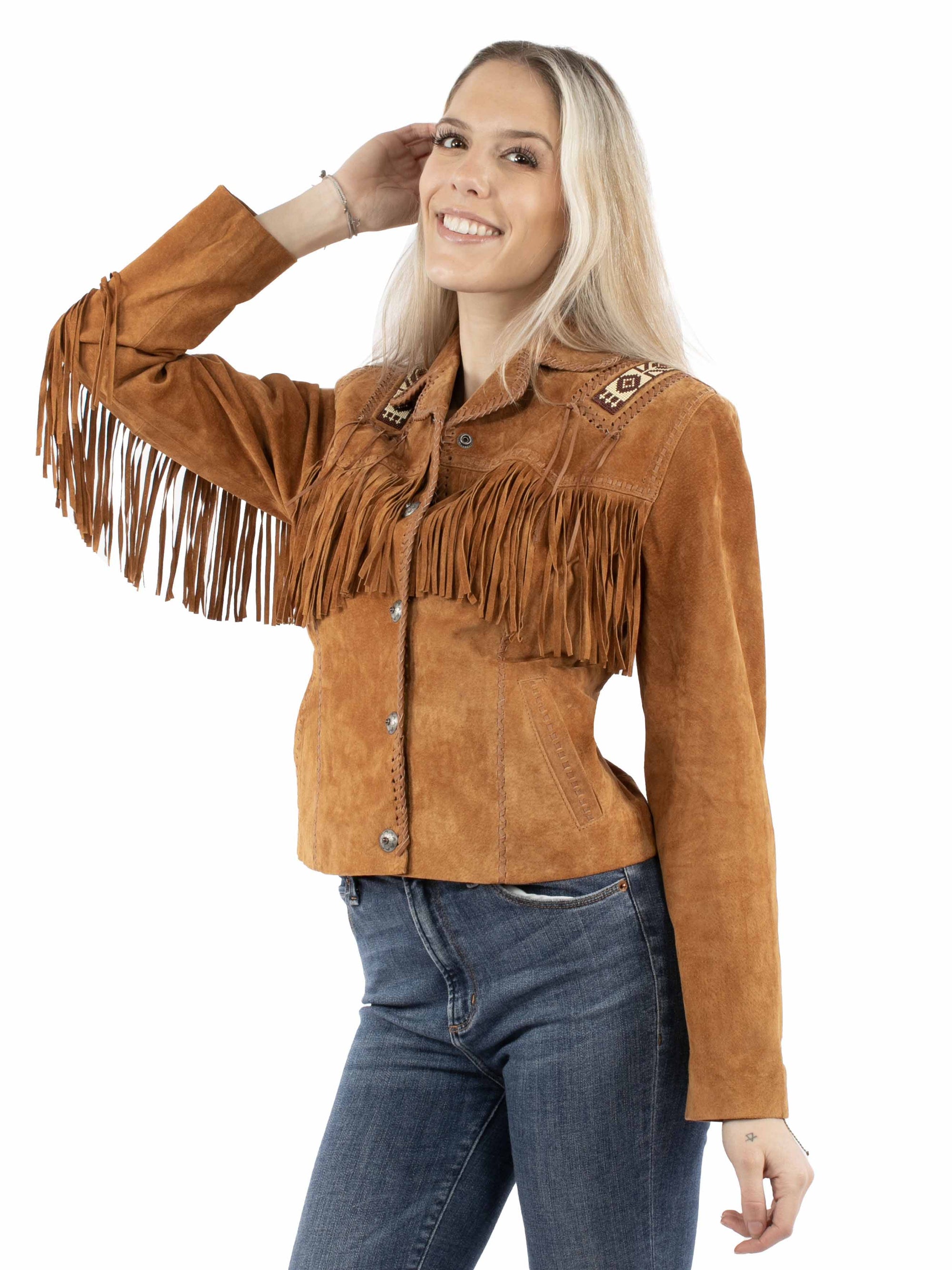 Beaded/fringe Jkt - L758