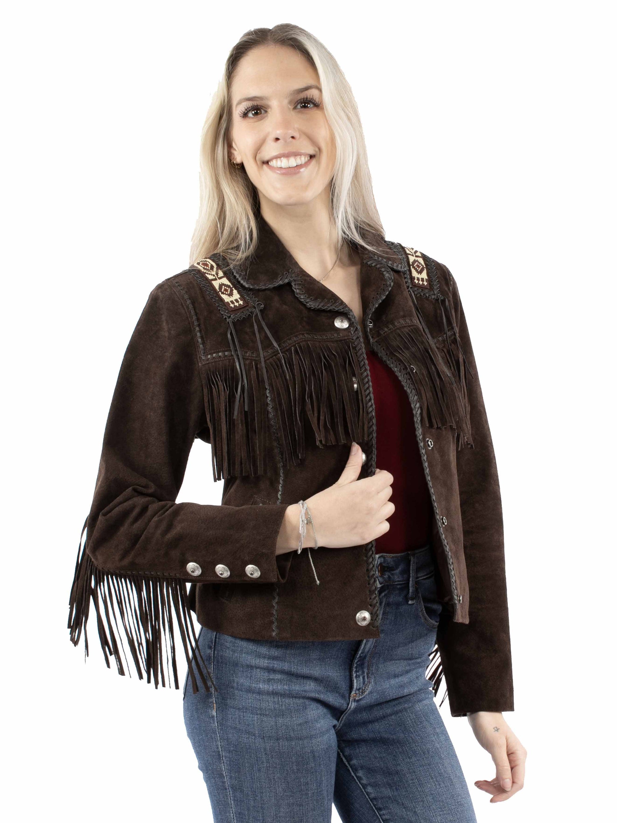 Beaded/fringe Jkt - L758