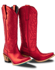 Smokeshow Boot - Red Metallic