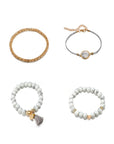 Gray Marble Bracelet Set