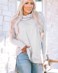 Rebecca Cowl Neck Shift Tunic Top