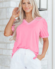 Lilah Short Puff Sleeve Blouse