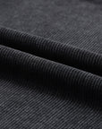 Faith Solid Ribbed Knit Round Neck Pullover Sweatshirt