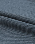 Faith Solid Ribbed Knit Round Neck Pullover Sweatshirt