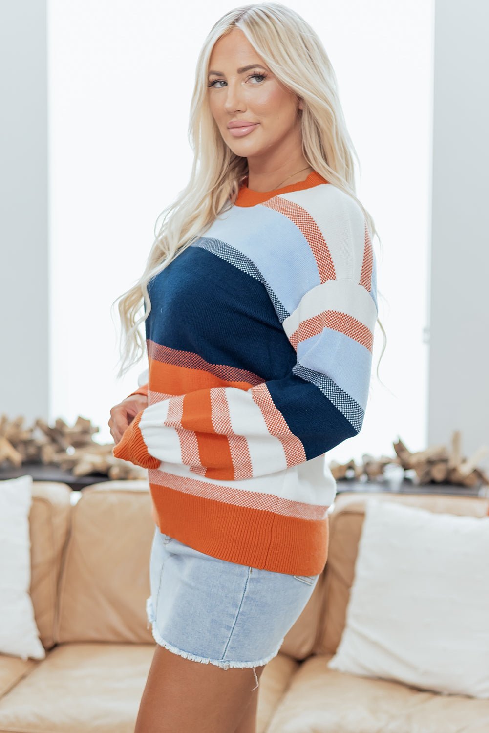 Olivia Round Neck Tunic Sweater