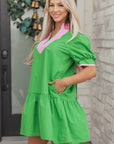 Ainara Ruffle Hem Mini Dress