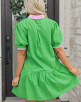 Ainara Ruffle Hem Mini Dress