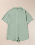 Nyomi Half Button Collared Loose Romper