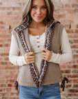 Wrenley Bows Sherpa Fleece Vest