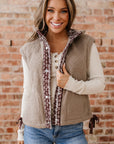 Wrenley Bows Sherpa Fleece Vest