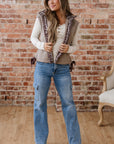 Wrenley Bows Sherpa Fleece Vest