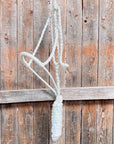 White Mule Tape Halter with Lariat Noseband