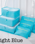 6 Piece Travel Organizer