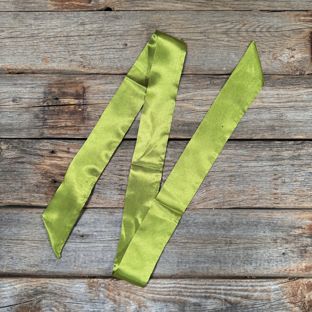 Light Green Western Skinny Mini Wild Rag Scarf / Cowgirl Necktie 