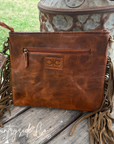 Longhorn Trail Cowhide Checkered Purse