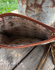 Longhorn Trail Cowhide Checkered Purse