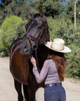 The Sun King Brown Patent Leather Snaffle Bridle