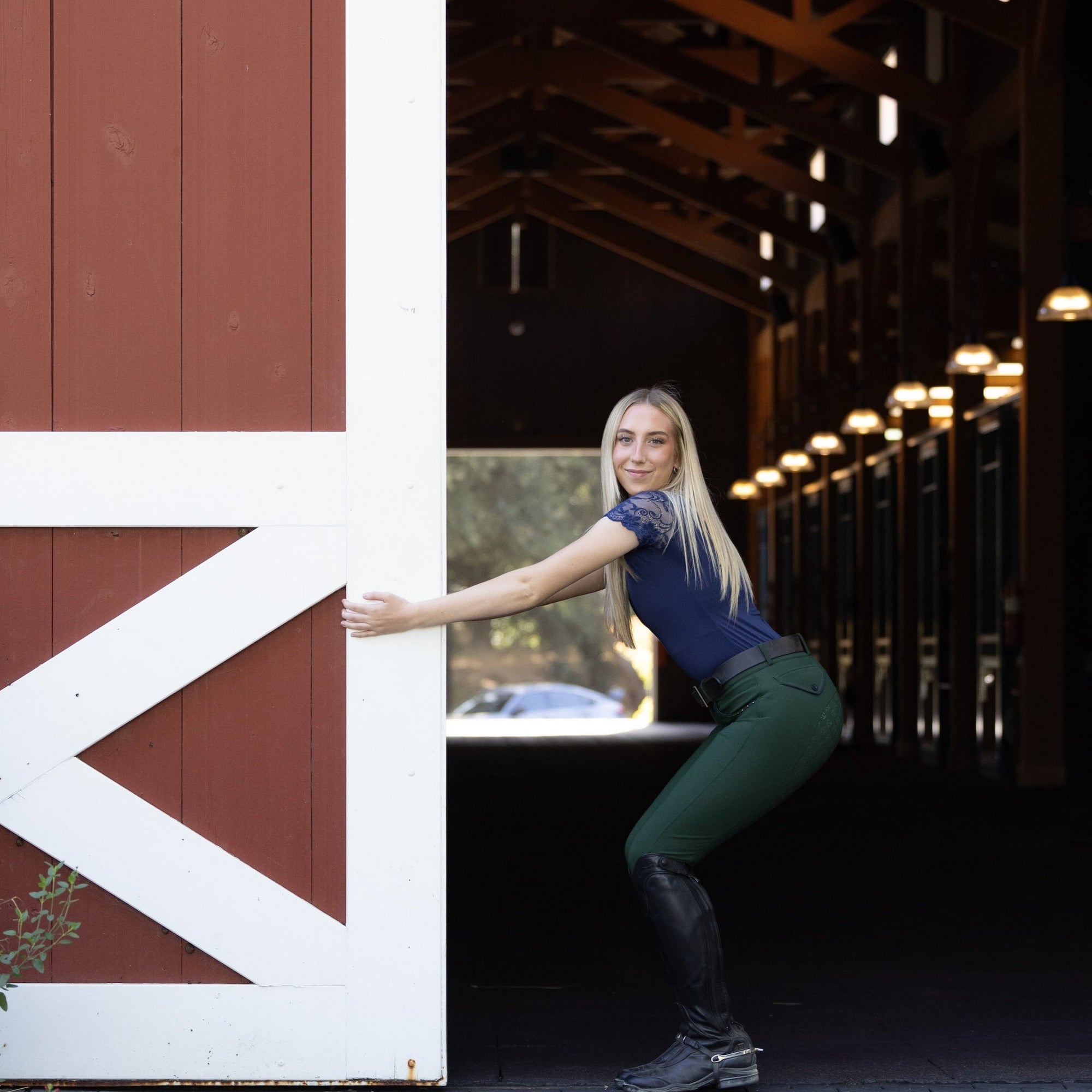 Evolution Full Seat Breeches - Mountain Green
