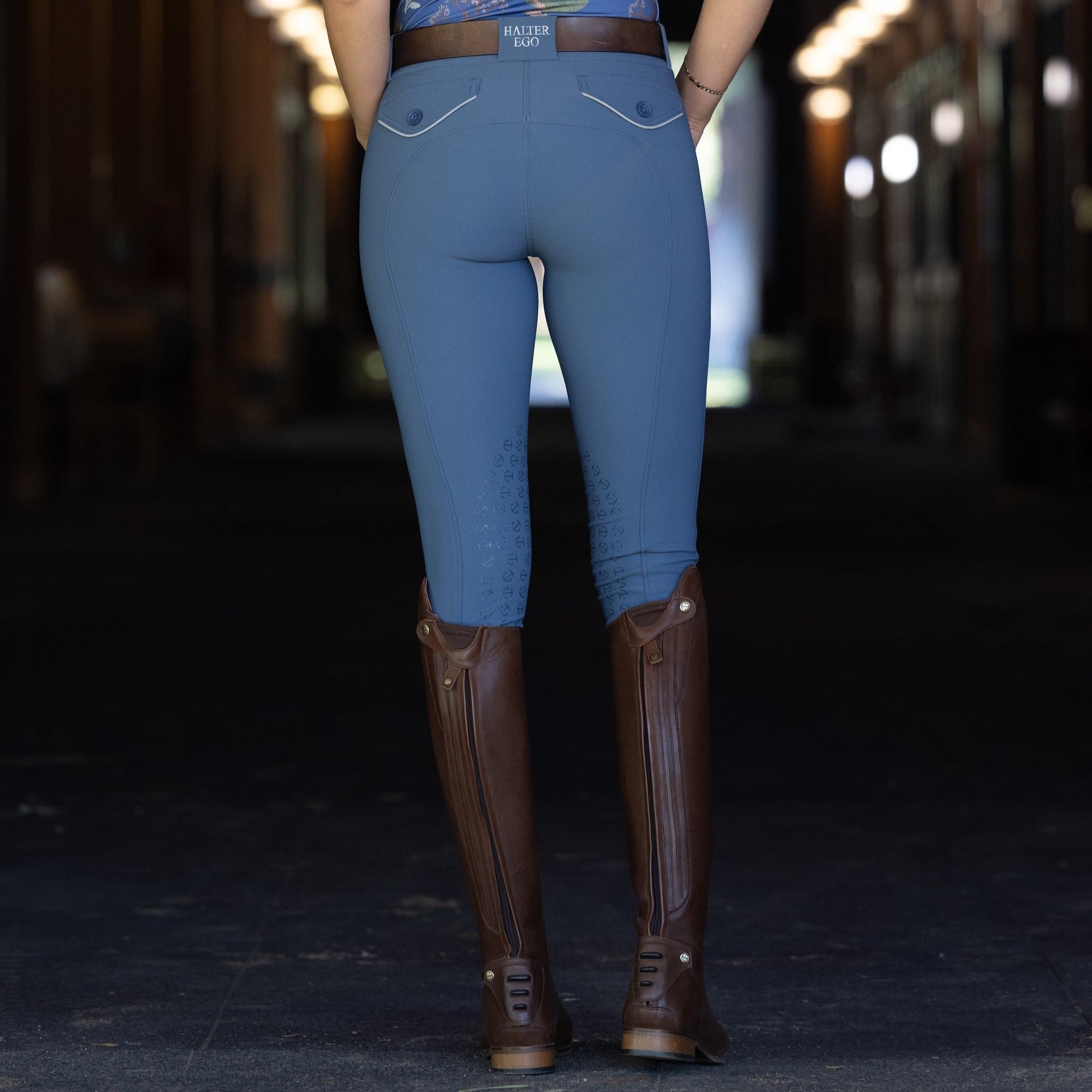 Evolution Knee Patch Breeches - Carolina Blue