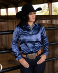 MELANIA SATIN PERFORMANCE RODEO SHIRT
