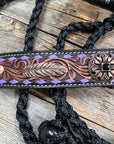 Black Mule Tape Halter - Feather and Western 