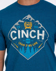 Cinch Mountains Tee- Teal