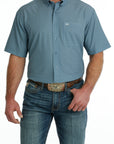 Cinch SS ArenaFlex Button-Up- Blue/Yellow