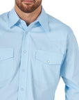 Men's Wrinkle Resist LS-Airy Blue