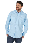 Men's Wrinkle Resist LS-Airy Blue