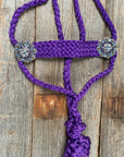 Purple Mule Tape Halter - Antique Silver 