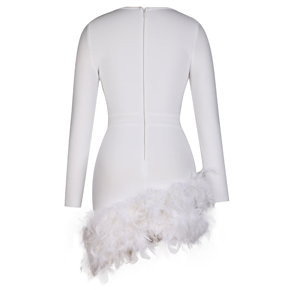 Feather Bandage Dress *color options