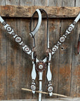 White Pearl One Ear/ Breastcollar Tack Set 