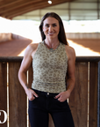 RIBBED ALL-IN-ONE TANK | OLIVE LEOPARD