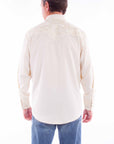 Floral Tooled Embroidery Shirt - P-634X