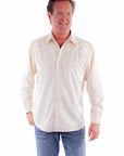 Floral Tooled Embroidery Shirt - P-634X