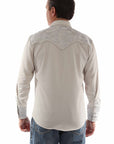 Floral Tooled Embroidery Shirt - P-634X