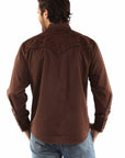 Floral Tooled Embroidery Shirt - P-634X