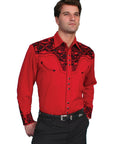Floral Tooled Embroidery Shirt - P-634X