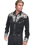 Floral Tooled Embroidery Shirt - P-634X