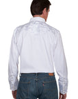 Floral Tooled Embroidery Shirt - P-634X
