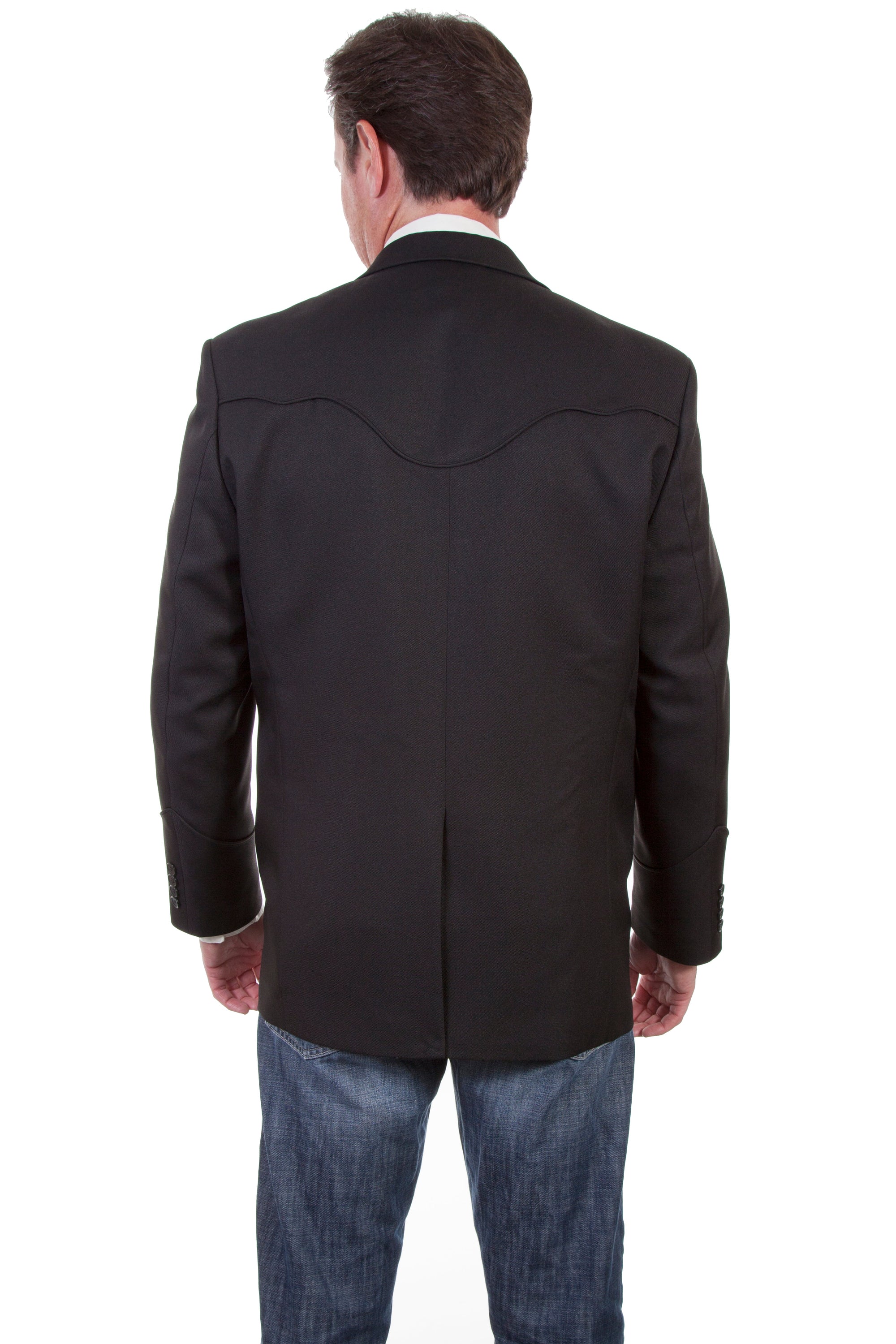 Solid Blazer W/tonal Piping - P-656SL