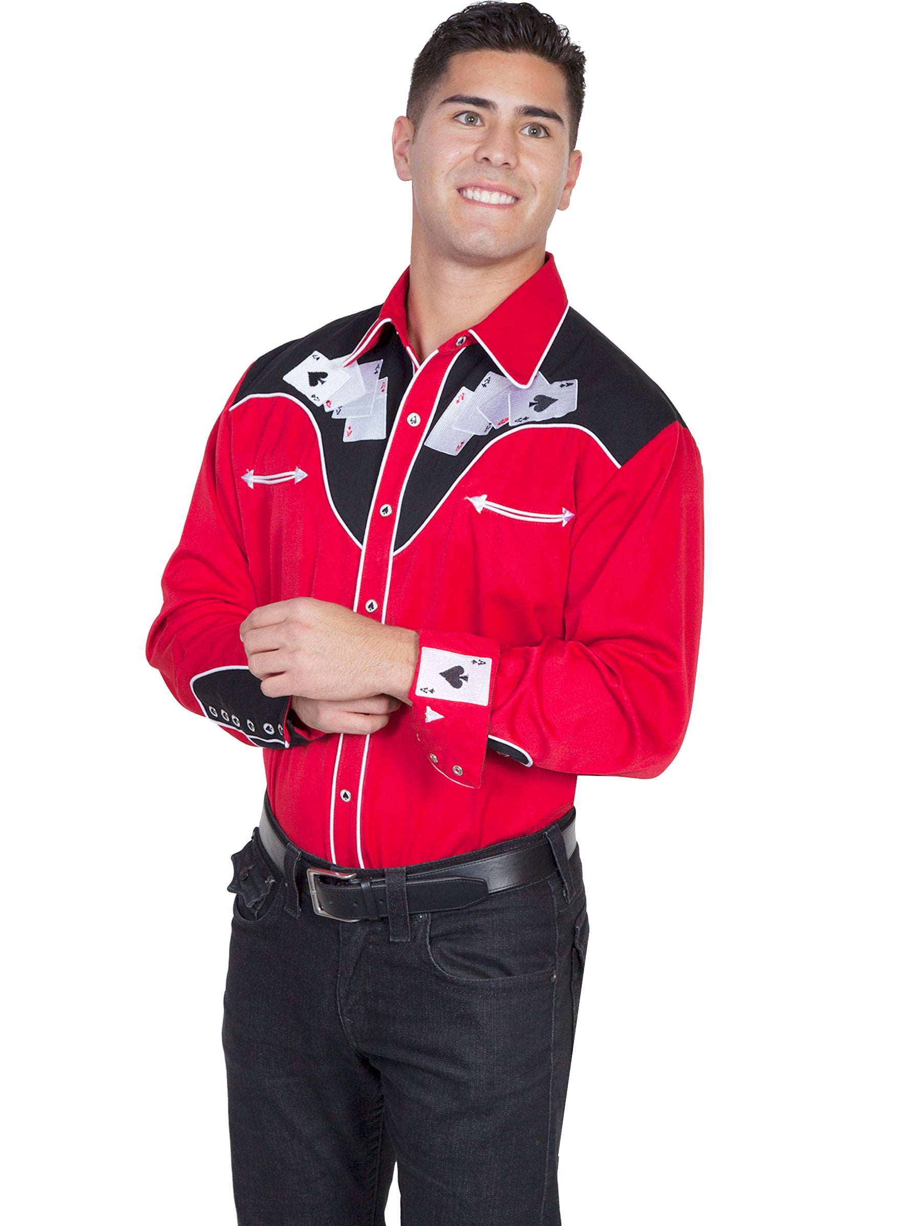 Four Ace Embroidery Shirt - P-686X