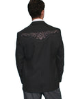 Floral Tonal Emb. Blazer - P-733X