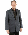 Floral Tonal Emb. Blazer - P-733LX