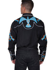 Phoenix Embroidery Shirt - P-734