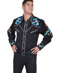 Phoenix Embroidery Shirt - P-734