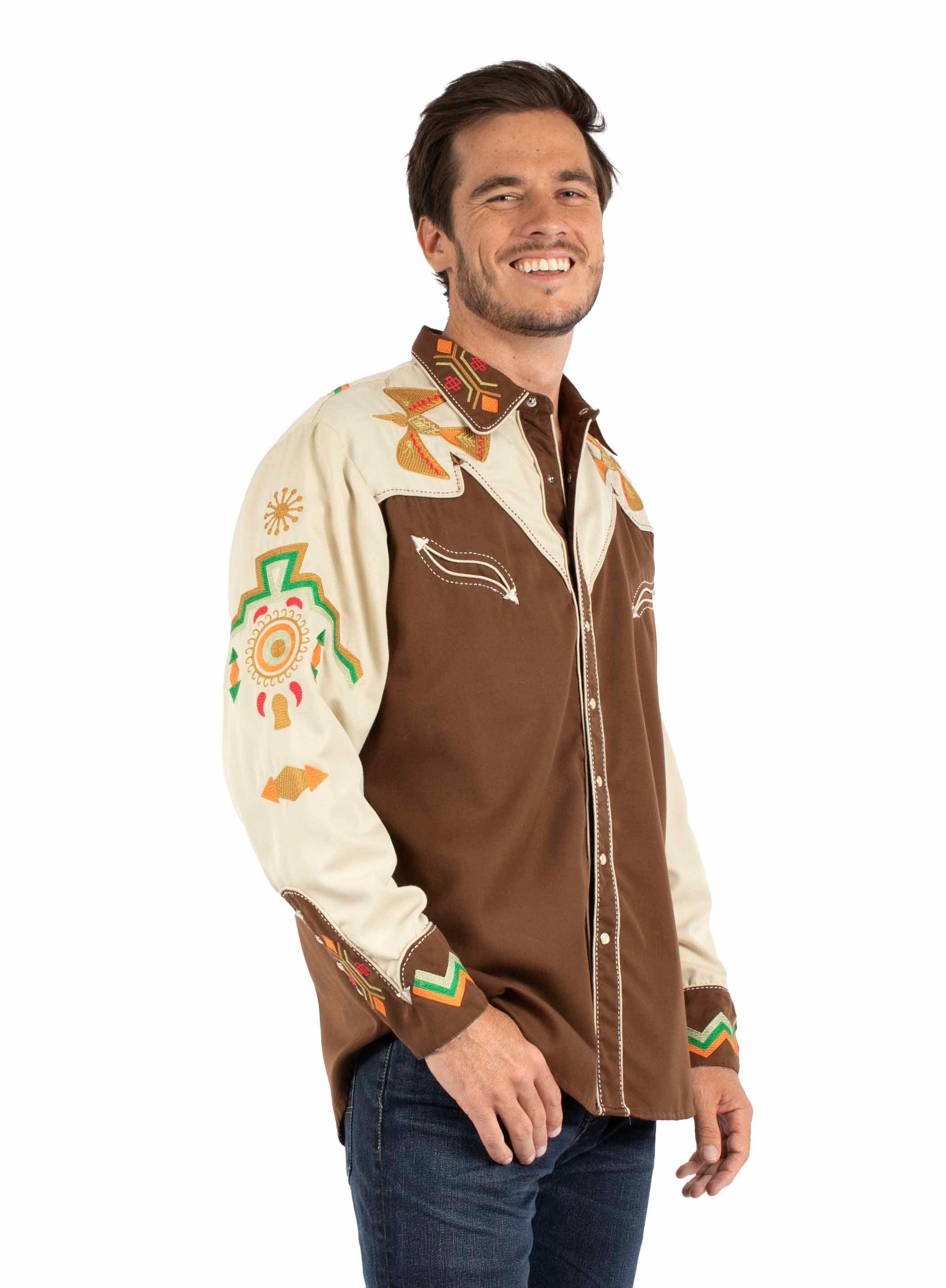 Phoenix Embroidery Shirt - P-734X