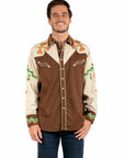 Phoenix Embroidery Shirt - P-734