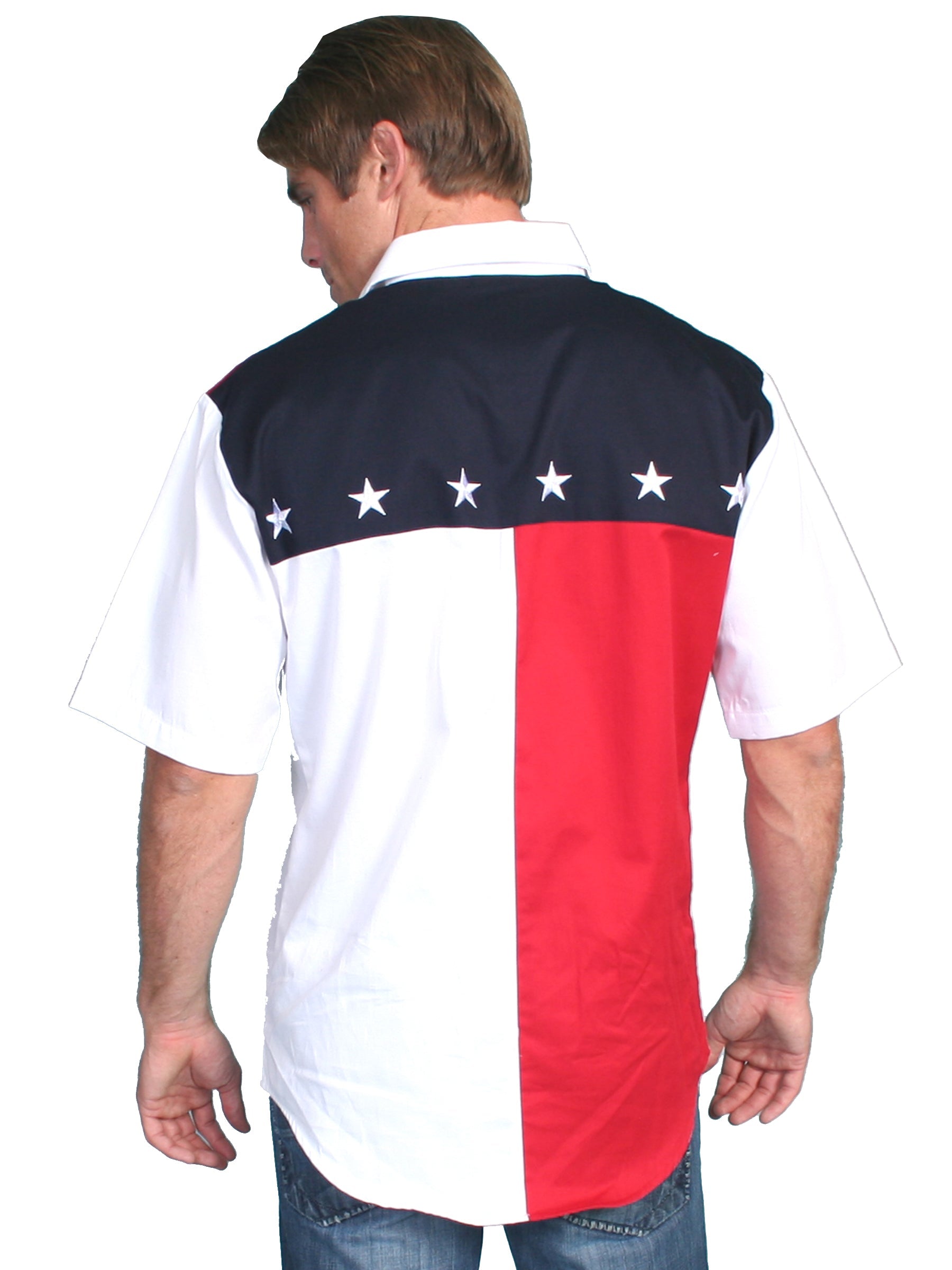 Short Sleeve Color Block Shirt - P-756SSX