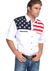 Short Sleeve Color Block Shirt - P-756SS